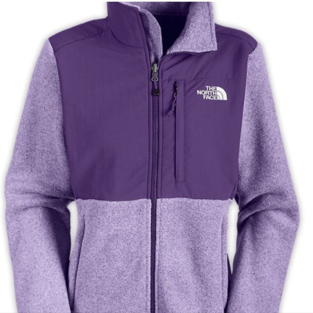 The North Face Denali Two-Tone Purple Jacket.  Size Medium.